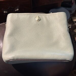 Sea foam green Kate spade crossbody chain strap